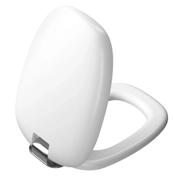 Vitra Plural Klozet Kapağı, Altın Renk Metal Menteşeli, Yavaş Kapanır, Kolay Sökülebilir, Mat Beyaz, 126-401-009 ürün görseli 1