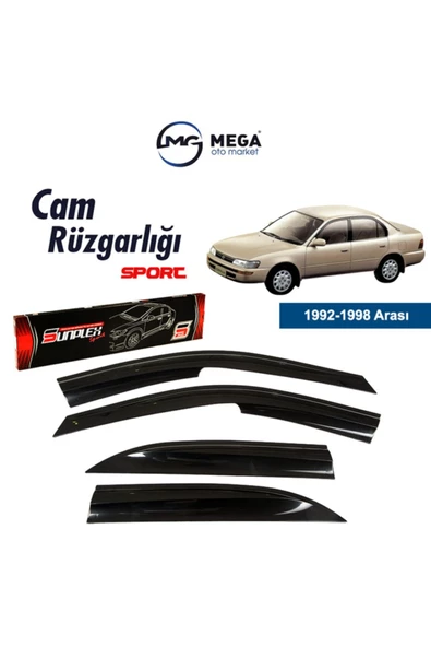 Cam Rüzgarlığı Toyota Corolla 1992-1998 Arası Mugen Tip Cam Rüzgarlık ürün görseli 1