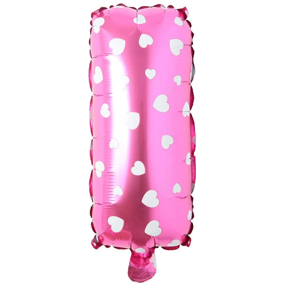 I Harf Pembe Folyo Balon 16 inç 36 cm ürün görseli 1