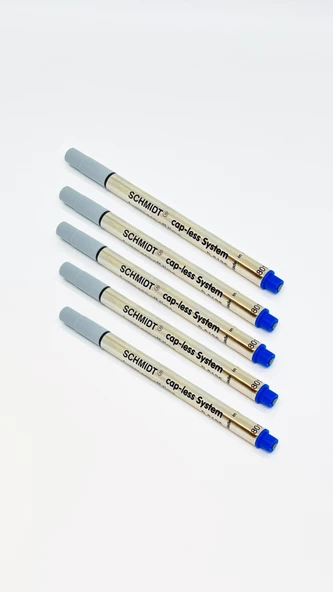 Schmidt Cap-less 5 li Mavi Roller Kalem Refili ürün görseli 1