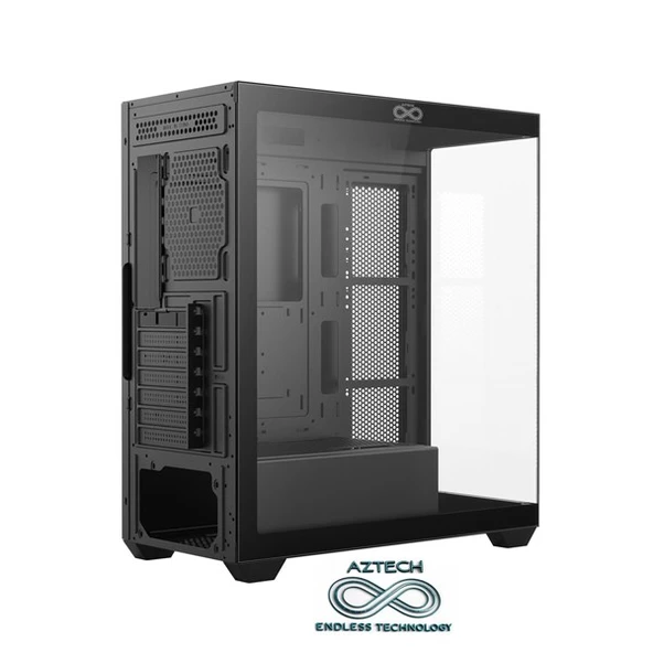 AZTECH AZT101 B Gaming Mid-Tower PC Kasası RGB Switch - Resim 2