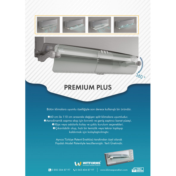 Witforms Premium Plus Split Klima Hava Yönlendirme Aparatı - Resim 4