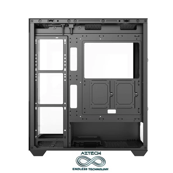 AZTECH AZT101 B Gaming Mid-Tower PC Kasası RGB Switch - Resim 5