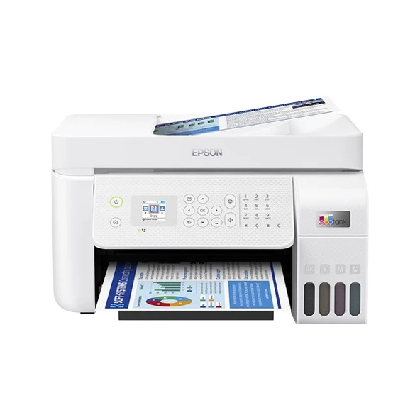 EPSON A4 L5296 RENKLİ ÇOK FONKSİYONLU FAXLI TANKLI YAZICI KABLOSUZ ürün görseli 1