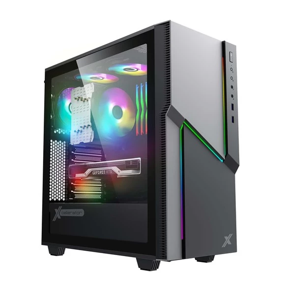 EXPER XCELLERATOR XC217 N1 CORE i7 13700F-32GB RAM-1TB NVME-16GB RTX4080-W11 PRO GAMING PC ürün görseli 1