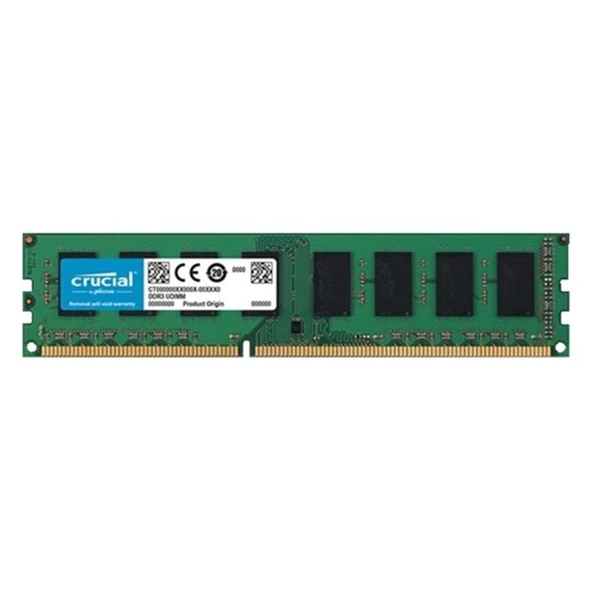 CRUCIAL 8GB DDR3 1600MHZ CL11 PC RAM VALUE CT102464BD160B KUTUSUZ ürün görseli 1