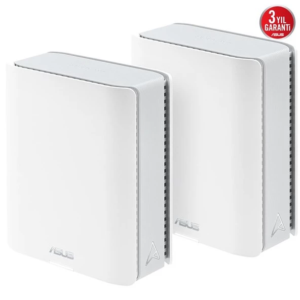 ASUS ZENWIFI BT10 BE18000 MESH ROUTER 2-li paket beyaz ürün görseli 1