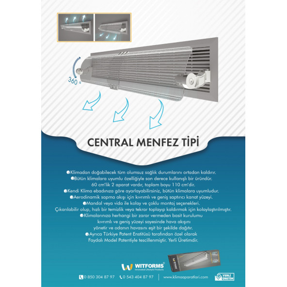 Witforms Central Merkez Tipi Klima Aparatı - Resim 6