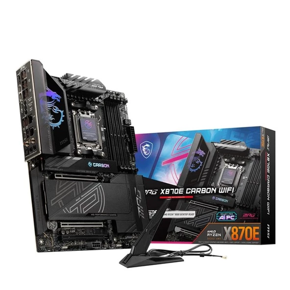MSI MPG X870 CARBON WIFI-7 DDR5 HDMI-DP RGB PCIE 5.0 AM5 ATX ürün görseli 1