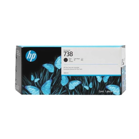 Hp 498N8a (738) Black Desıgnjet Ink 300 Ml ürün görseli 1