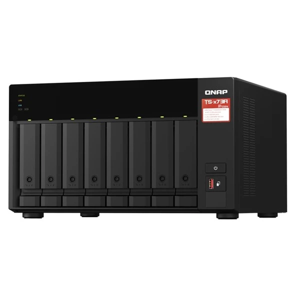 QNAP TS-873A-8GB RYZEN V1500B 8GB RAM- 8-diskli Nas Server (Disksiz) ürün görseli 1