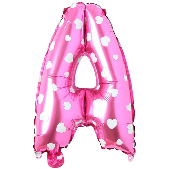 A Harf Pembe Folyo Balon 16 inç 36 cm ürün görseli 1