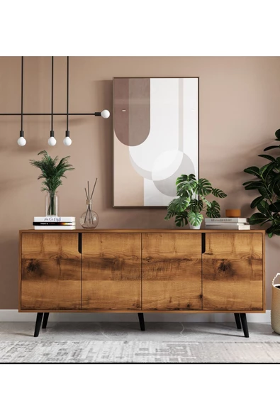 VM VERTEX MOBİLYA Latina Modern Konsol 180 Cm Ceviz ürün görseli 1