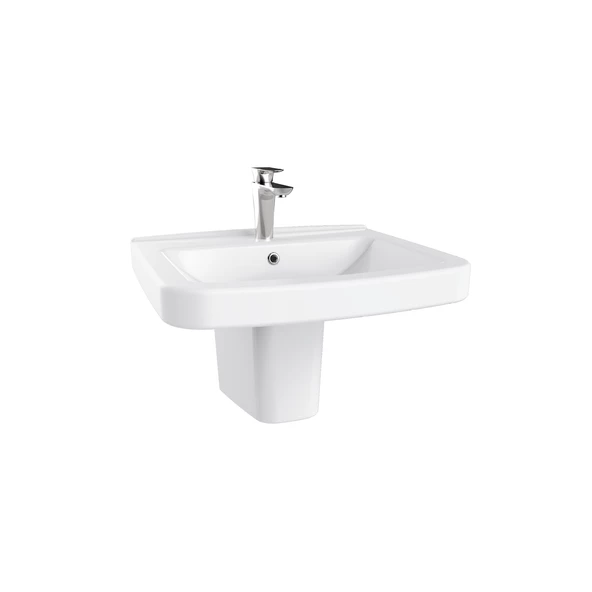 Creavit LR060 Lara 60 cm Yarım Ayak Lavabo ürün görseli 1