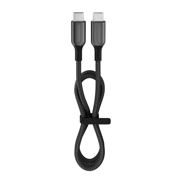 60 Watt 3A Usb-C To Type-C  30CM Hızlı Şarj Kablosu Siyah FC37 ürün görseli 1