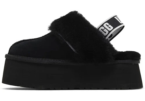Ugg Funkette Slipper Black - Resim 2