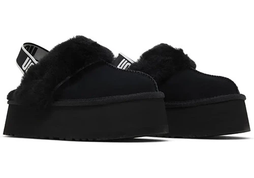 Ugg Funkette Slipper Black - Resim 3