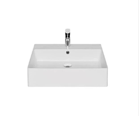 Creavit VX260 Volga Tezgah Üstü Kare Lavabo 60 cm ürün görseli 1