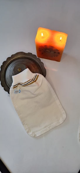 EKER-KONFOR HIZLIGİY KESE-Lastikli Kese- Banyo ve Duş Kesesi-Doğal Özel Dokuma-Standart Kese ürün görseli 1