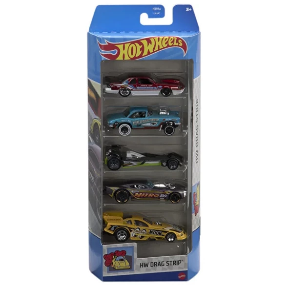 Hot Wheels Beşli Araba Seti HW Dragstrip HTV54 ürün görseli 1