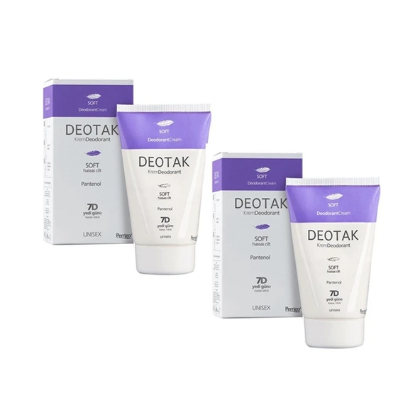 Deotak Soft Hassas Cilt Krem Deodorant 35 ml 2 Adet ürün görseli 1
