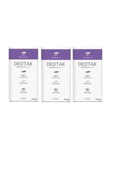 Deotak Soft Hassas Cilt Krem Deodorant 35 ml 3 Adet ürün görseli 1