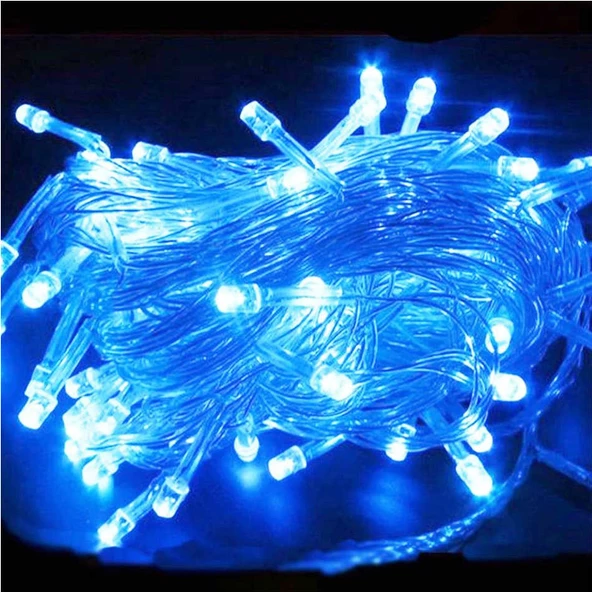 Cg MAVİ LED IŞIK 10 METRE 100 LED DEKOR LED IŞIK ürün görseli 1