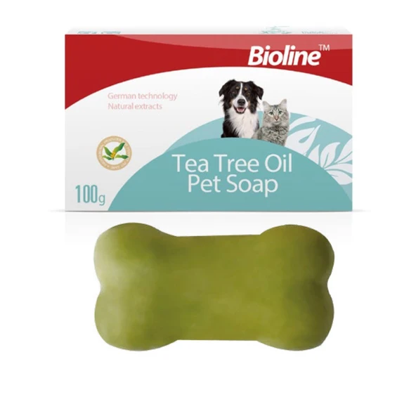 Bioline Kedi Ve Köpek için Çay Ağacı Yağlı Bakım Sabunu 100 Gr. ürün görseli 1