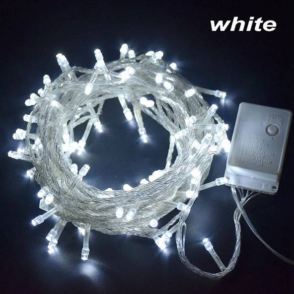 TAYFUN 10 METRE LED IŞIK BEYAZ LED IŞIK PARTİ,DOĞUM GÜNÜ,SÜNNET, YILBAŞI AĞACI SÜSLEME ürün görseli 1