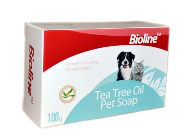 Bioline Kedi Ve Köpek için Çay Ağacı Yağlı Bakım Sabunu 100 Gr. ürün görseli 1