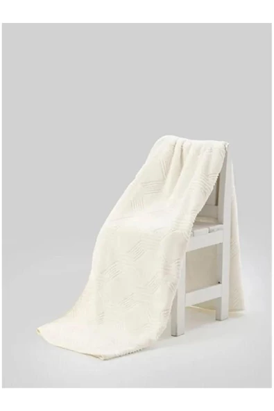 Özdilek Trendy Embos Tek Kişilik Battaniye (155x220)-Art Deco Kemik ürün görseli 1