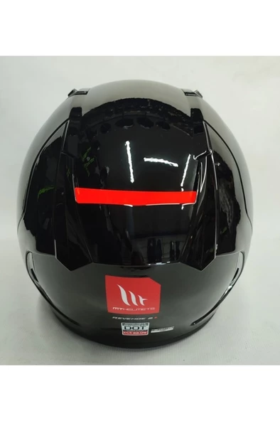 Kask Revenge 2 Solıd A11 Gloss Black Şeffaf Vizörlü 14b - Resim 3