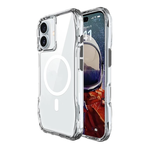 Apple iPhone 16 Kılıf Zore M-safe Şarj Özellikli T-Max M-safe Kapak ürün görseli 1