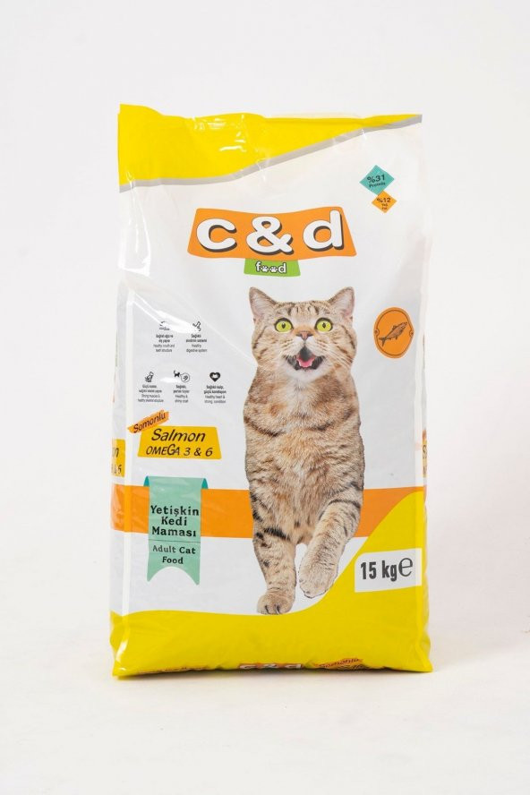 Hayal  Sepeti Yetişkin Kedi Maması 15KG SOMON Balıklı YENİ ÜRÜN   PREMİUM OMEGA 3&6 ürün görseli 1