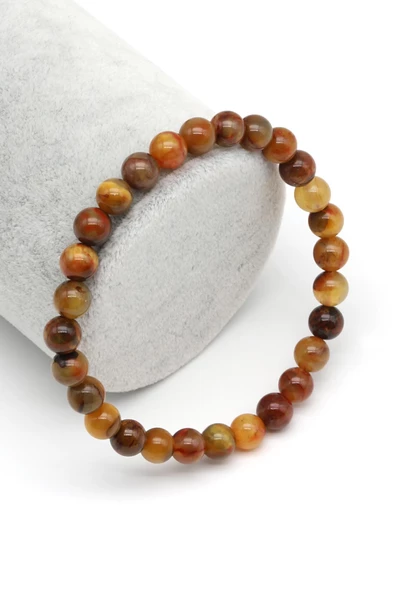 Golden Pietersite Doğal Taş Bileklik 6 mm Küre Kesim ürün görseli 1