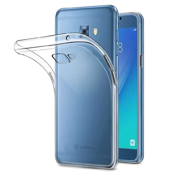 Galaxy C7 Kılıf Zore Kamera Korumalı Süper Silikon Kapak ürün görseli 1