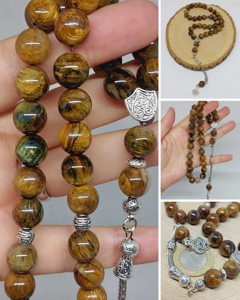 Pietersite Taşı 33lük Tesbih 10mm (42130) ürün görseli 1