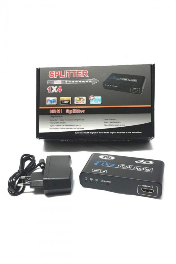 Rose 1x4 Hdmı Splitter V1.4 Hdmı Çoğaltıcı 1080P ürün görseli 1