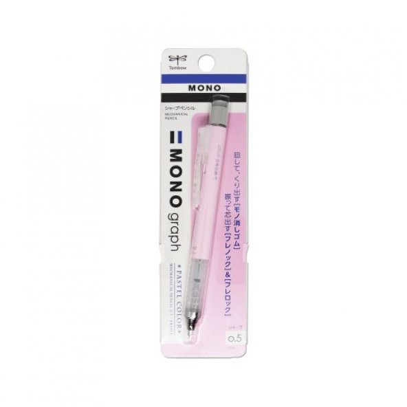 Tombow Versatil Kalem Mono Graph Pastel 0,5 MM Blisterli S.Pembe ürün görseli 1