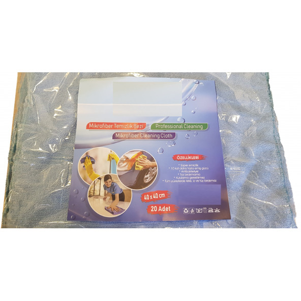 Mikrofiber Bez 40x40 cm 2 Adet - Resim 2