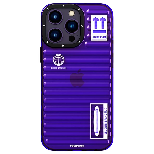 Youngkit Apple iPhone 14 Pro Max Kılıf Şeffaf Renkli Tasarım YoungKit Fluorite Serisi Kapak ürün görseli 1