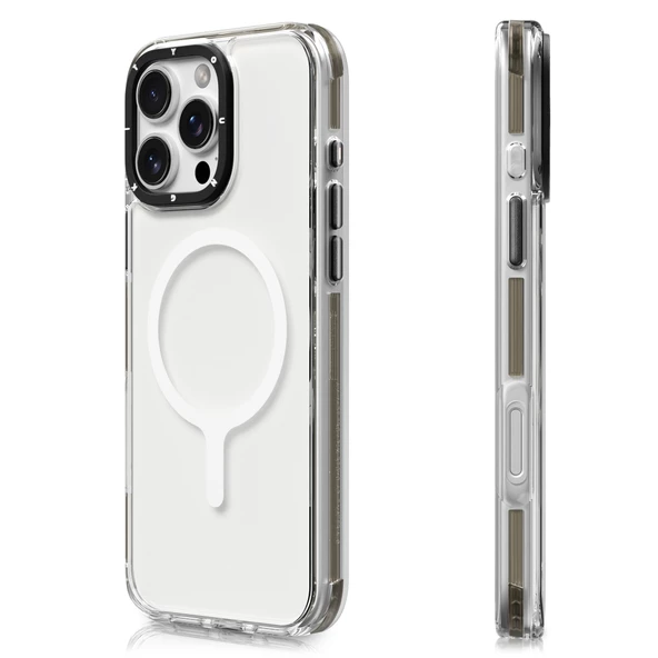 Youngkit Apple iPhone 16 Pro Max Kılıf Magsafe Şarj Özellikli YoungKit Crystal Color Serisi Kapak ürün görseli 1