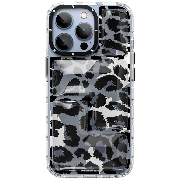 Youngkit Apple iPhone 13 Pro Max Kılıf YoungKit Leopard Article Serisi Kapak - Resim 3