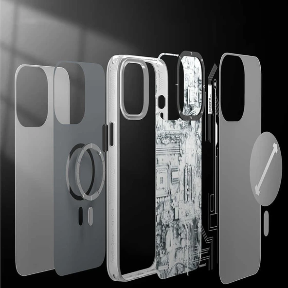 Youngkit Apple iPhone 13 Pro Kılıf YoungKit Technology Serisi Kapak - Resim 8