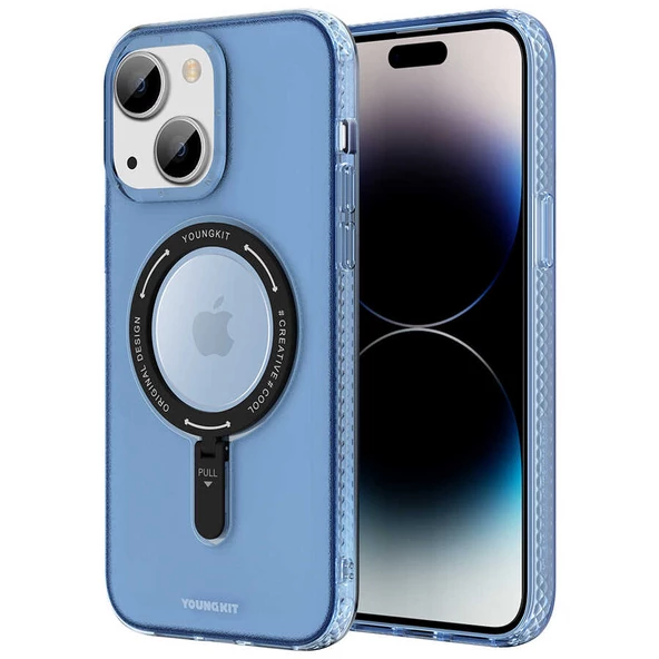 Youngkit Apple iPhone 14 Plus Kılıf Magsafe Şarj Özellikli Youngkit Rock Serisi Kapak ürün görseli 1