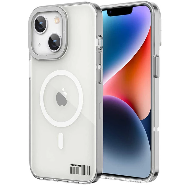 Youngkit Apple iPhone 14 Plus Kılıf Magsafe Şarj Özellikli Youngkit Coloured Glaze Serisi Kapak ürün görseli 1