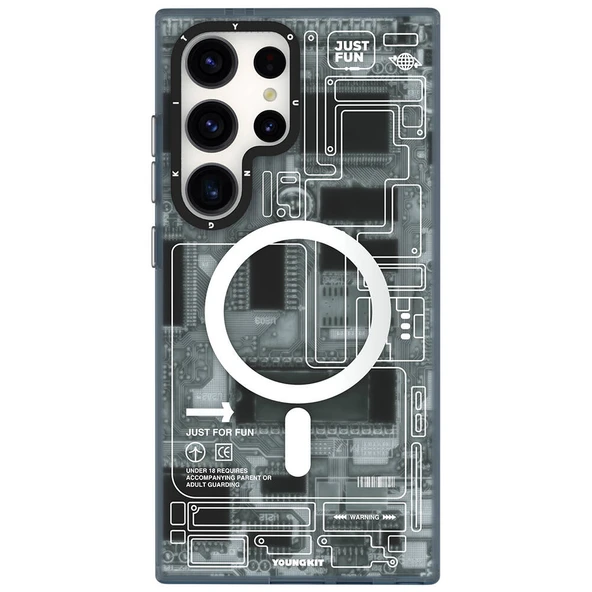 Youngkit Galaxy S24 Ultra Kılıf Magsafe Şarj Özellikli YoungKit Technology Serisi Kapak ürün görseli 1