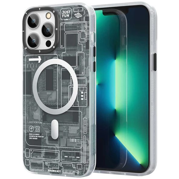 Youngkit Apple iPhone 13 Pro Kılıf YoungKit Technology Serisi Kapak - Resim 2