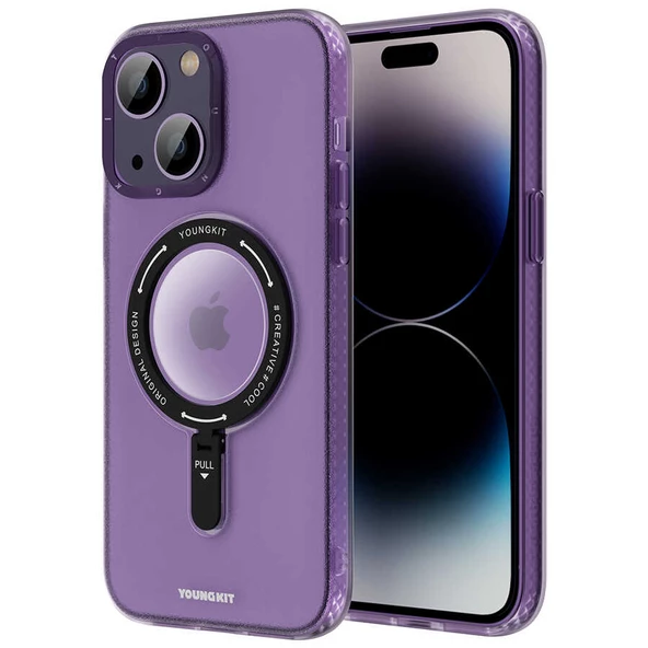 Youngkit Apple iPhone 14 Kılıf Magsafe Şarj Özellikli Youngkit Rock Serisi Kapak ürün görseli 1