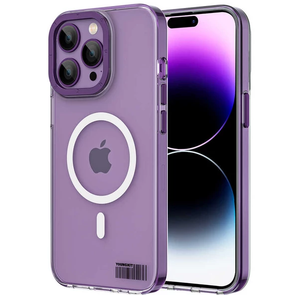Youngkit Apple iPhone 14 Pro Kılıf Magsafe Şarj Özellikli Youngkit Coloured Glaze Serisi Kapak ürün görseli 1